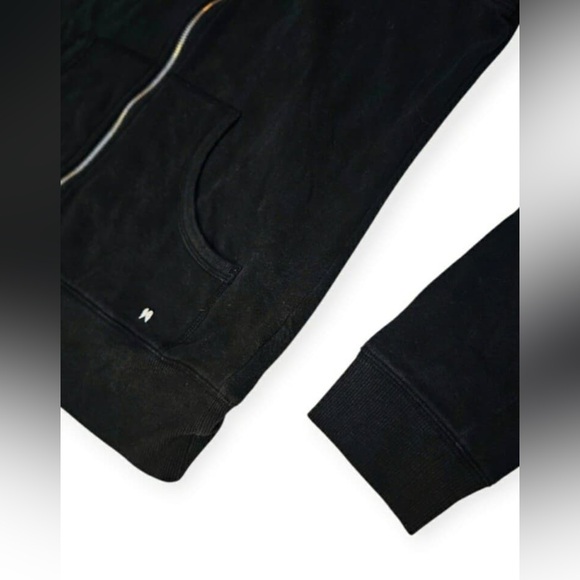 RARE Victoria's Secret PINK Gold Sequins & Wings Black Hoodie Jacket W/ Pockets - Picture 7 of 12